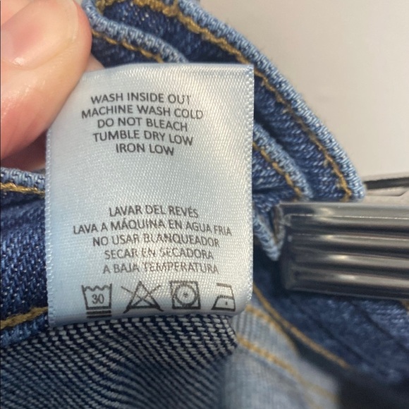 Cello Blue High Rise Distress Mom Jeans - Picture 12 of 12